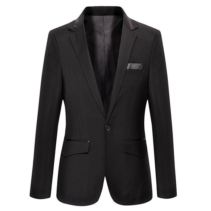 Slim fit 2 PC solid Black Suit – Luxury Plus Suits